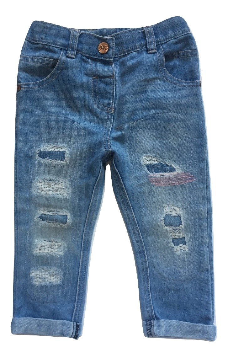 Next Blue Rip & Repair Jeans - Stockpoint Apparel Outlet