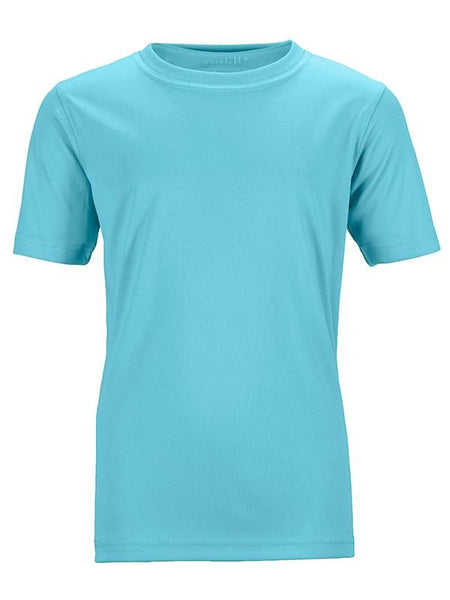 James Nicholson Kids Unisex Active Sports T-Shirt Pacific - Stockpoint Apparel Outlet
