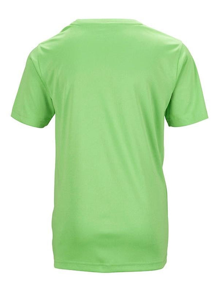 James Nicholson Kids Unisex Active Sports T-Shirt  Lime Green - Stockpoint Apparel Outlet