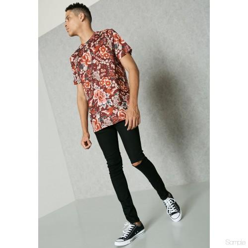 Jaded London Prints Floral Print T-Shirt - Stockpoint Apparel Outlet