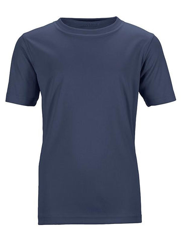 James Nicholson Kids Unisex Active Sports T-Shirt Navy - Stockpoint Apparel Outlet