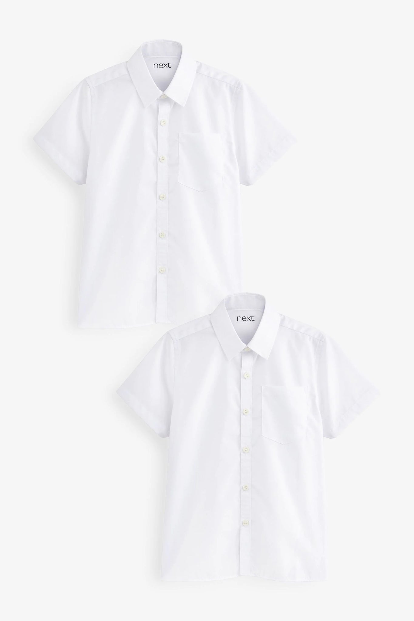 Next White Pack of 2 School Boys Shirt - Stockpoint Apparel Outlet