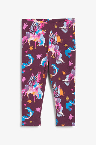 Next Unicorn Purple Baby Girls Leggings - Stockpoint Apparel Outlet