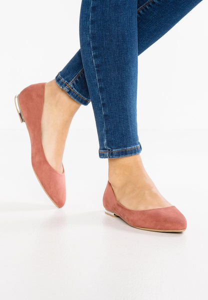 New Look Womens Kounting Pink Ballet Pumps - Stockpoint Apparel Outlet
