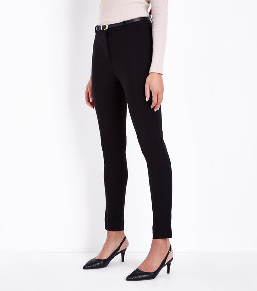 New Look Naples Black Slim Leg Womens Trousers - Stockpoint Apparel Outlet