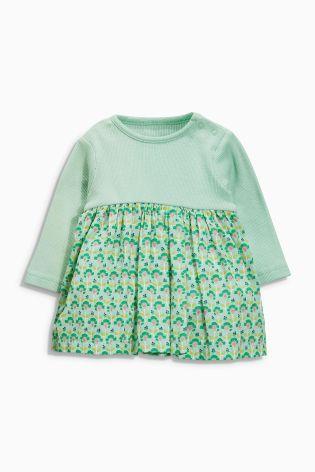 Next Mint Print Baby Girls Dress