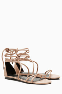 Next Womens/Girls Nude Tube Knot Sandals - Stockpoint Apparel Outlet