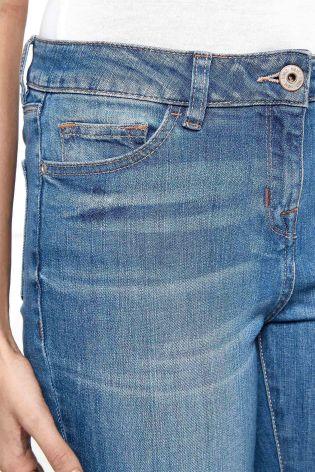Next Blue Cropped Womens Jeans