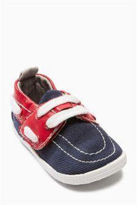 Next Blue/Red Pram Shoes - Stockpoint Apparel Outlet