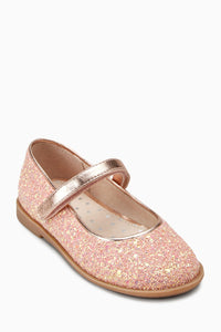 Next Pink Glitter Mary Jane Baby Girls Shoes - Stockpoint Apparel Outlet