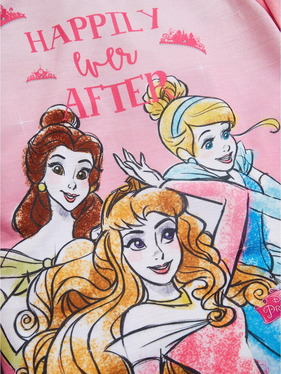 Pink Princess Pyjamas Disney Princess Happily Ever After Pink Girls Pyjamas – Stockpoint ...