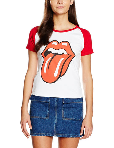 Rockoff Trade Rolling Stones Classic Tongue Raglan T-Shirt - Stockpoint Apparel Outlet