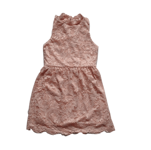 PrettyLittleThing Girls Nude Lace Prom Dress