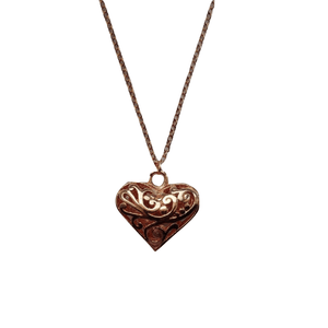 Next Rose Gold Floral Heart Pendant on Chain - Stockpoint Apparel Outlet