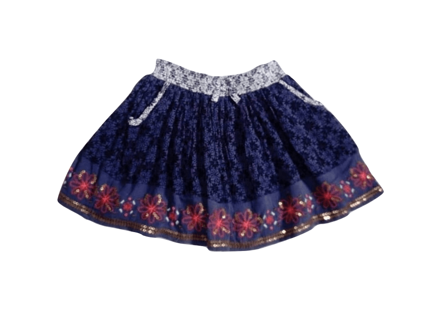 George Baby Girls Floral Sequin Skirt