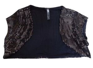 BAY Black Sequin Girls Bolero Jacket - Stockpoint Apparel Outlet