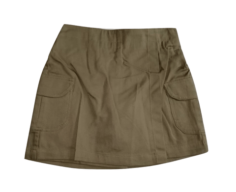 Chambo Girls Olive Green Wrap Shorts