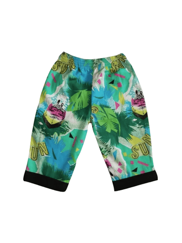 Chambo Summer/Beach Black & Green Multicolour Boys Shorts