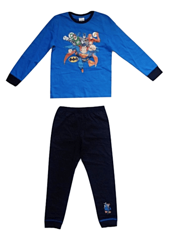 Justice League Navy Blue Boys Pyjamas Set