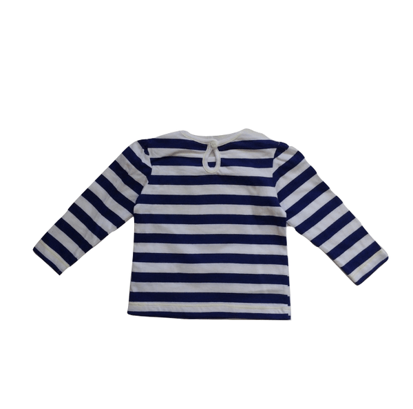 F&F Flower Long Sleeve Striped Top - Stockpoint Apparel Outlet