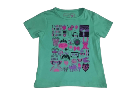 Pep & Co Green Multi Top - Stockpoint Apparel Outlet