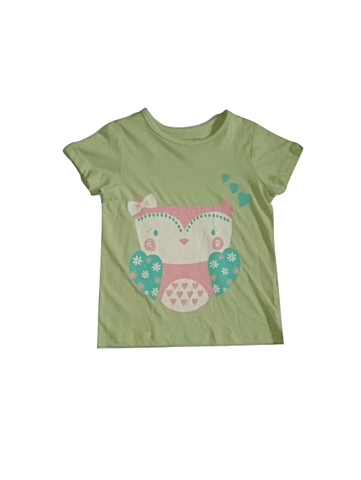 Baby Girls Owl Green T-Shirt