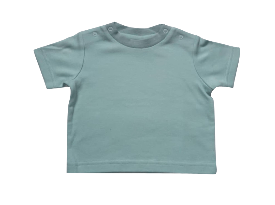 Baby Boys Shoulder Button Blue T-Shirt