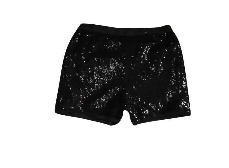 George Girls Black Sequin Glitter Shorts - Stockpoint Apparel Outlet