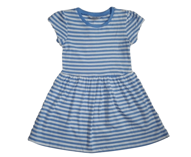 George Baby Girls Blue Striped Dress - Stockpoint Apparel Outlet