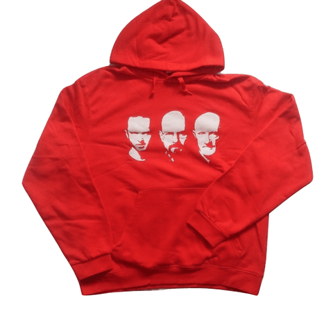 B&C Collection Touchlines - Walter Jesse Mike Faces Men's Red Hoodie
