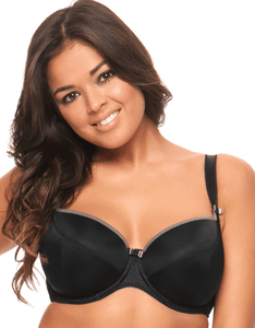Curvy Kate Womens Daily Boost Balconette Black Bra - Stockpoint Apparel Outlet