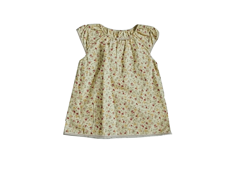 Baby Girls Yellow Floral Sleeveless Top
