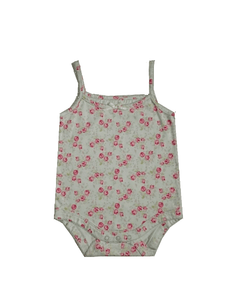 Baby Girls Floral Sleeveless Bodysuit Top