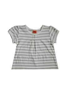 Minimode Baby Girls Grey/White Top - Stockpoint Apparel Outlet