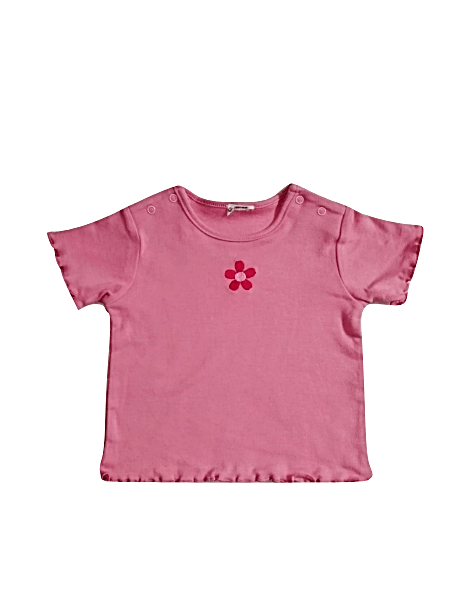 Baby Girls Sunflower Detail Pink Top