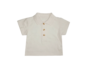 Baby Girls Cream Poloshirt