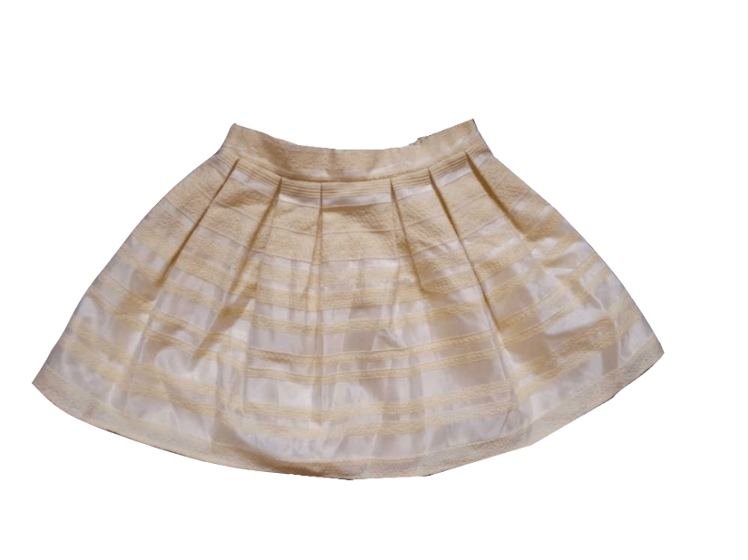 SP Yellow Pleated Younger Girls Skirt - Stockpoint Apparel Outlet