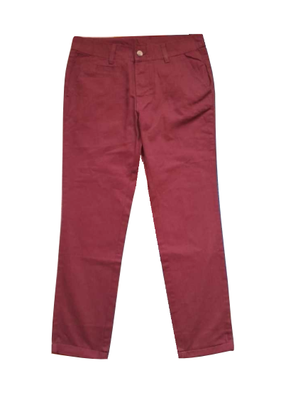 Bellfield Silver Street Burgundy Mens Chinos Trousers - Stockpoint Apparel Outlet