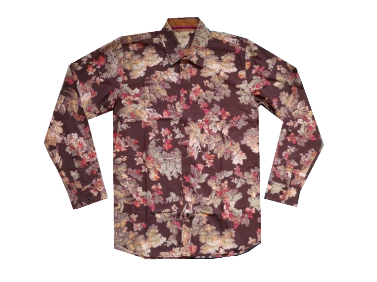 Joe Browns Brown Floral Design Mens Shirt - Stockpoint Apparel Outlet