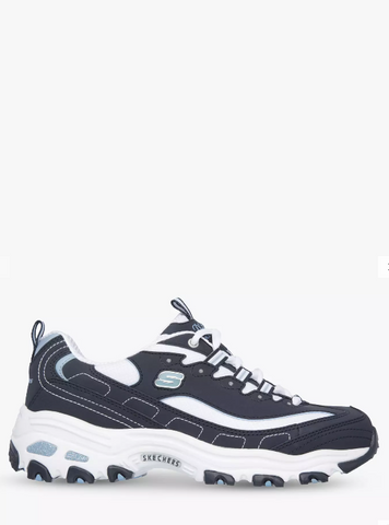 Skechers D'Lites Navy Older Boys Trainers - Stockpoint Apparel Outlet
