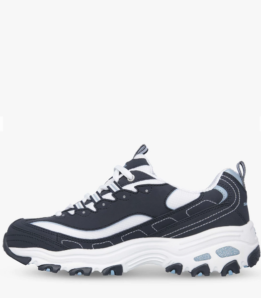 Skechers D'Lites Navy Older Boys Trainers - Stockpoint Apparel Outlet