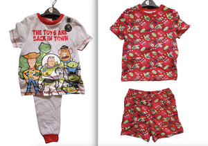 Disney Toy Story 2 Pack Younger Boys Pyjamas - Stockpoint Apparel Outlet