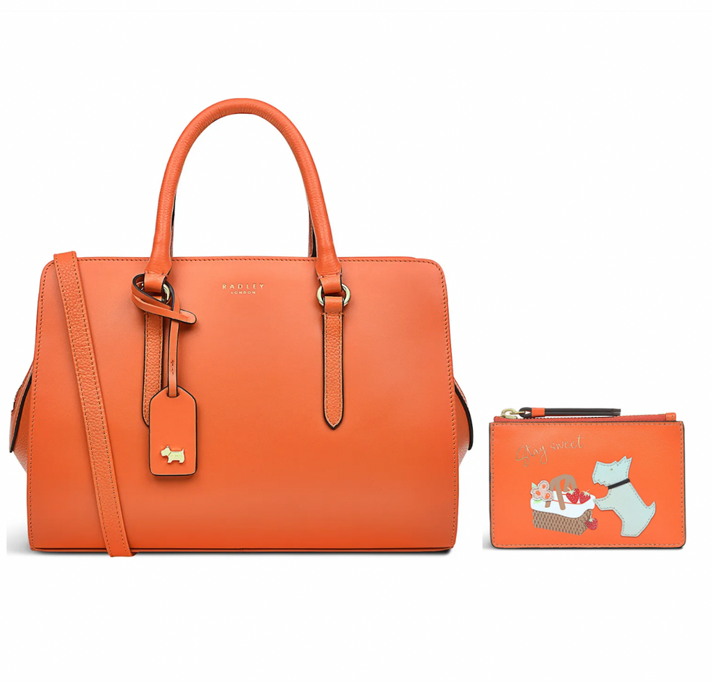Radley London Angel Lane Koi Real Leather Purse Mini Tote Womens