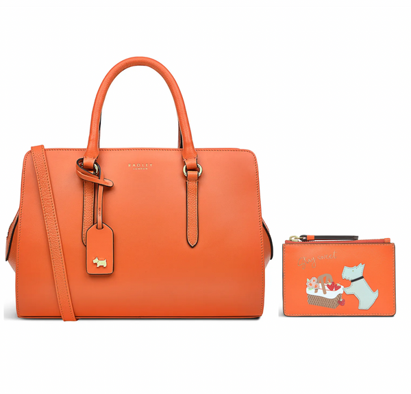 Radley London Angel Lane Koi Real Leather Purse & Mini Tote Womens Bag - Stockpoint Apparel Outlet