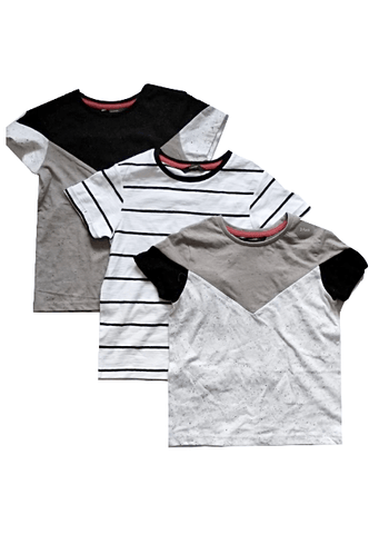 George Boys Three Pack Pattern T-Shirts - Stockpoint Apparel Outlet