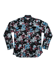 Joe Browns Mens Blue Floral Detail Button Down Shirt