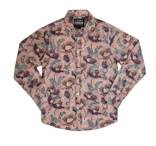 Joe Browns Mens Pink Floral Detail Shirt - Stockpoint Apparel Outlet