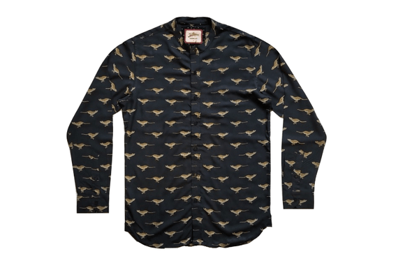 Joe Browns Mens Leopard Print Grandad Shirt - Stockpoint Apparel Outlet