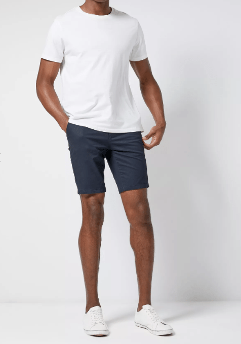 Burton Menswear Navy Skinny Chino Mens Boys Shorts Stockpoint Apparel Outlet