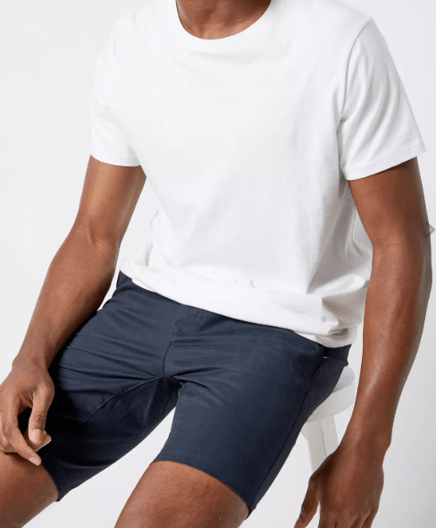 Burton Menswear Navy Skinny Chino Mens / Boys Shorts